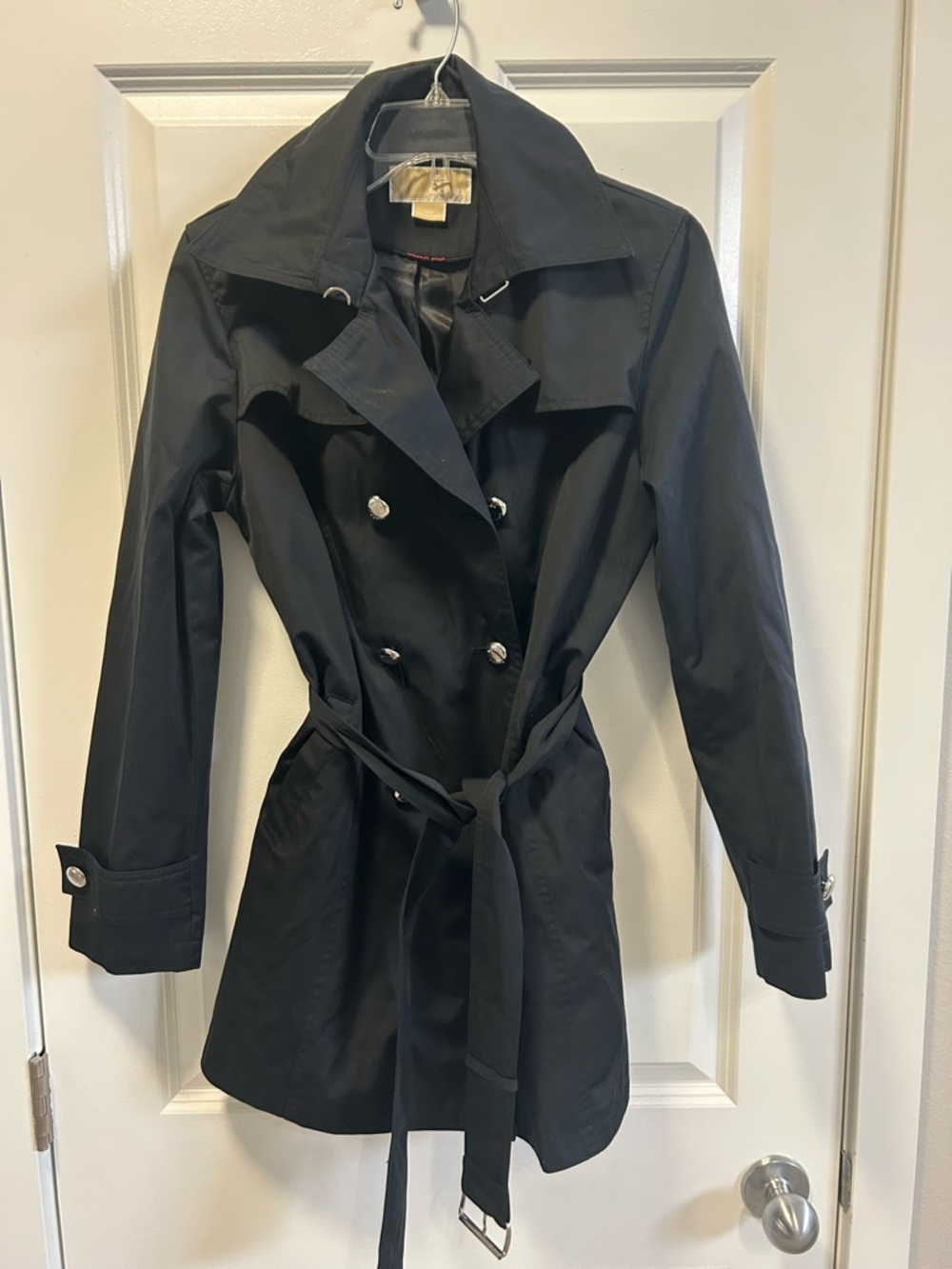 Michael Kors black trench coat